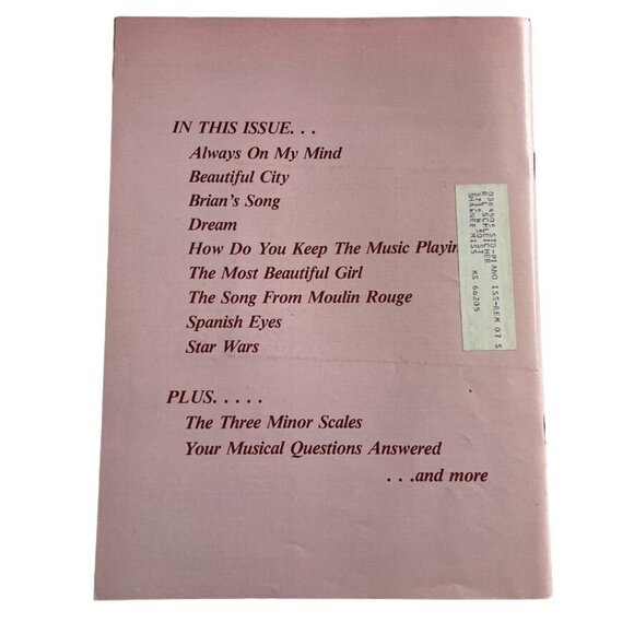 Sheet Music Magazine June July 1984 Whats Doin With Willie Nelson in Action u - Picture 3 of 5